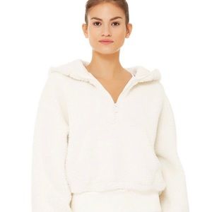 alo yoga Streetside Half Zip Hoodie size S